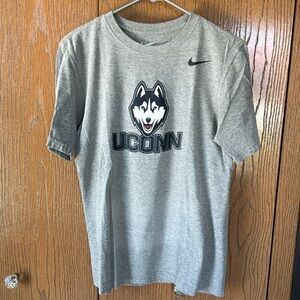 Nike Gray UConn Short Sleeve Tee